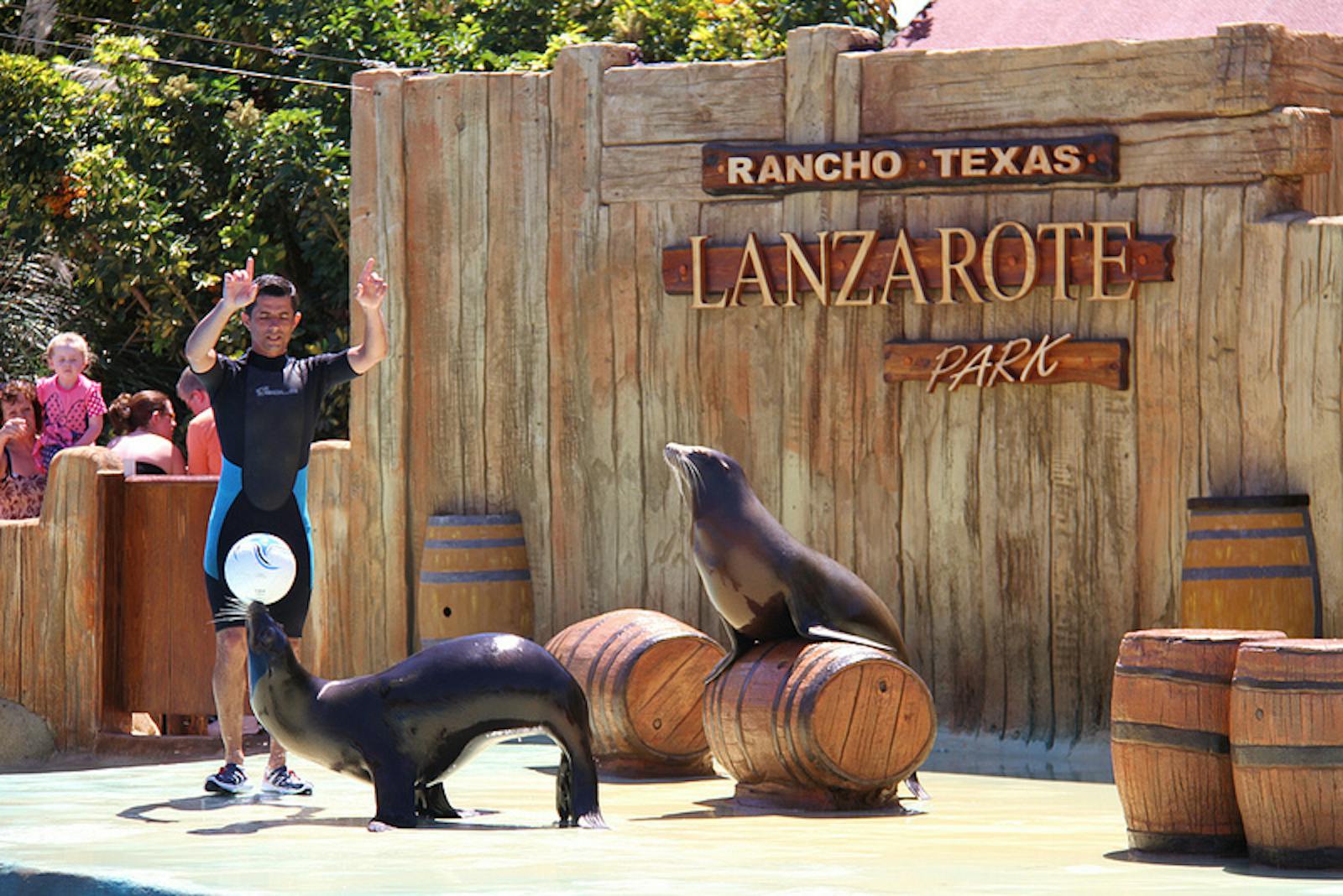 Sealshow i Rancho Texas Lanzarote Park